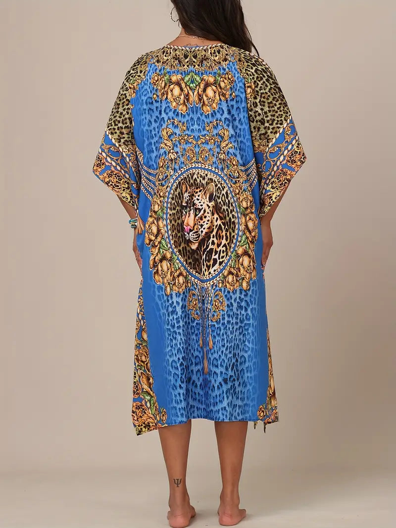 Royal Blue Womens Kaftan Dresses