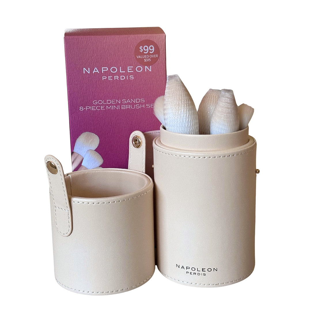 Golden Sands 8-Piece Mini Brush Set