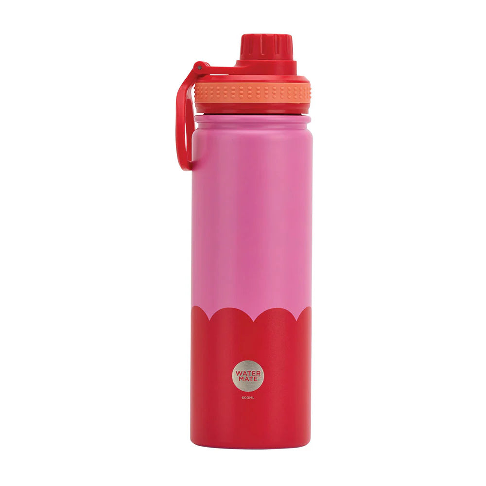 Watermate Drink Bottle - Stainless Steel - Wave - 600ml