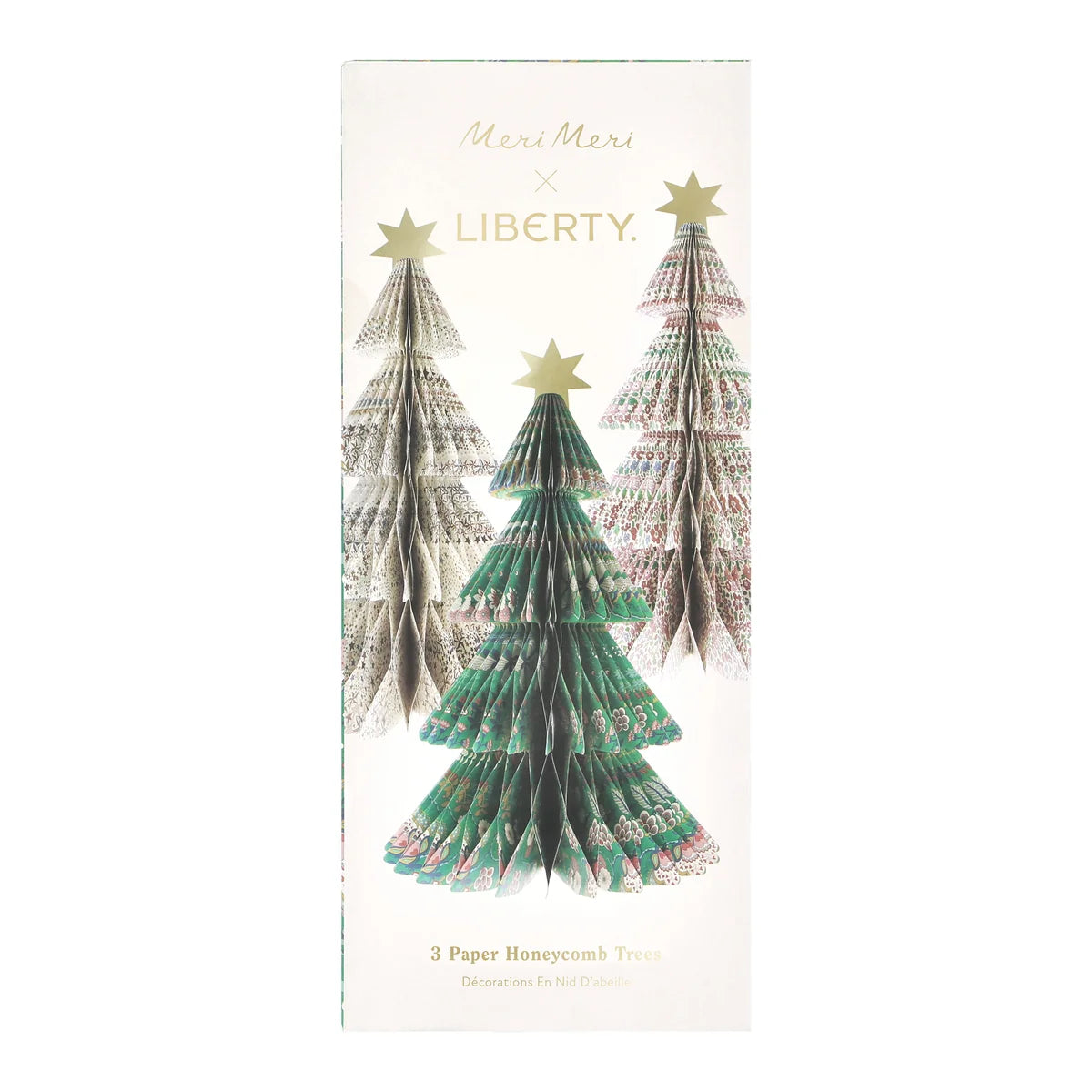 Meri Meri Paper Honeycomb Trees Medium x 3 pack