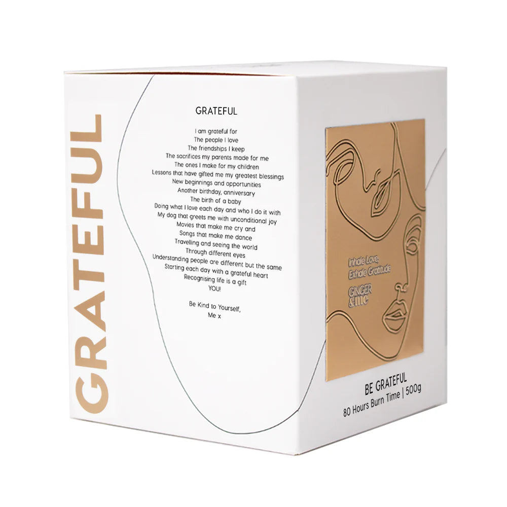 G&amp;M CANDLE GRATEFUL