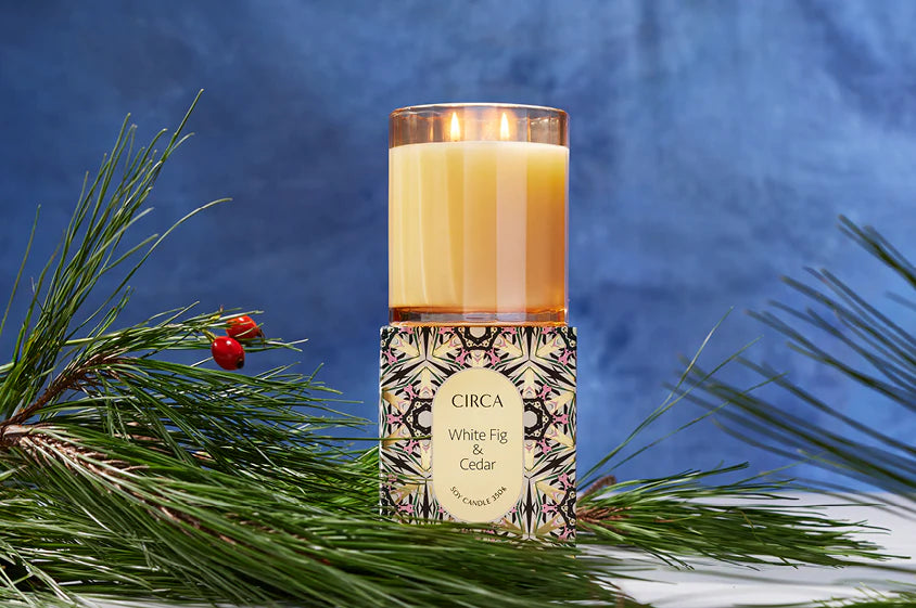 White Fig &amp; Cedar Soy Candle 350g