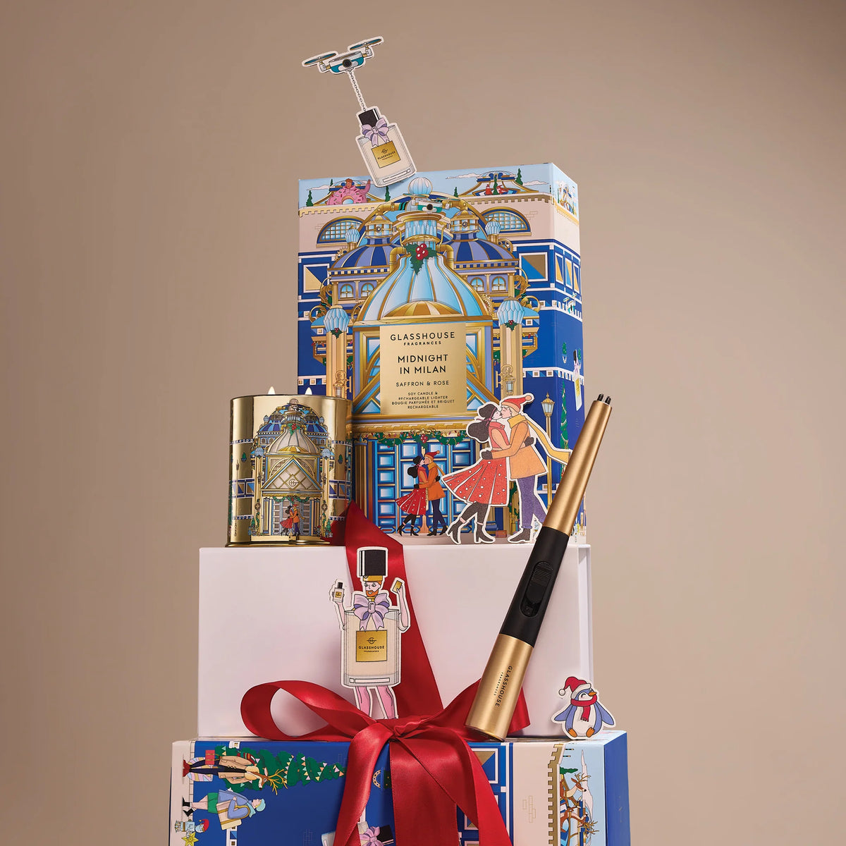 Midnight In Milan 380g Soy Candle & Arc Wand Lighter