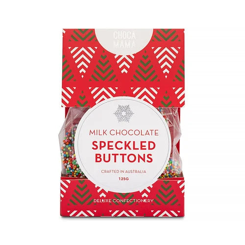Christmas Milk Chocolate Speckled Buttons 125g