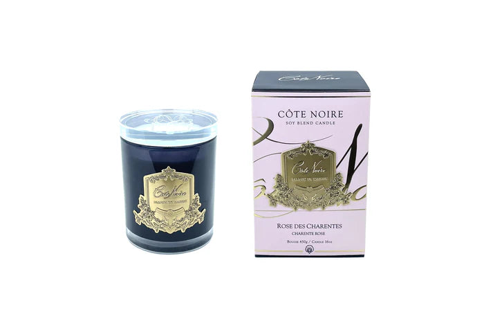 Dark Vessel with Gold Badge - Charente Rose