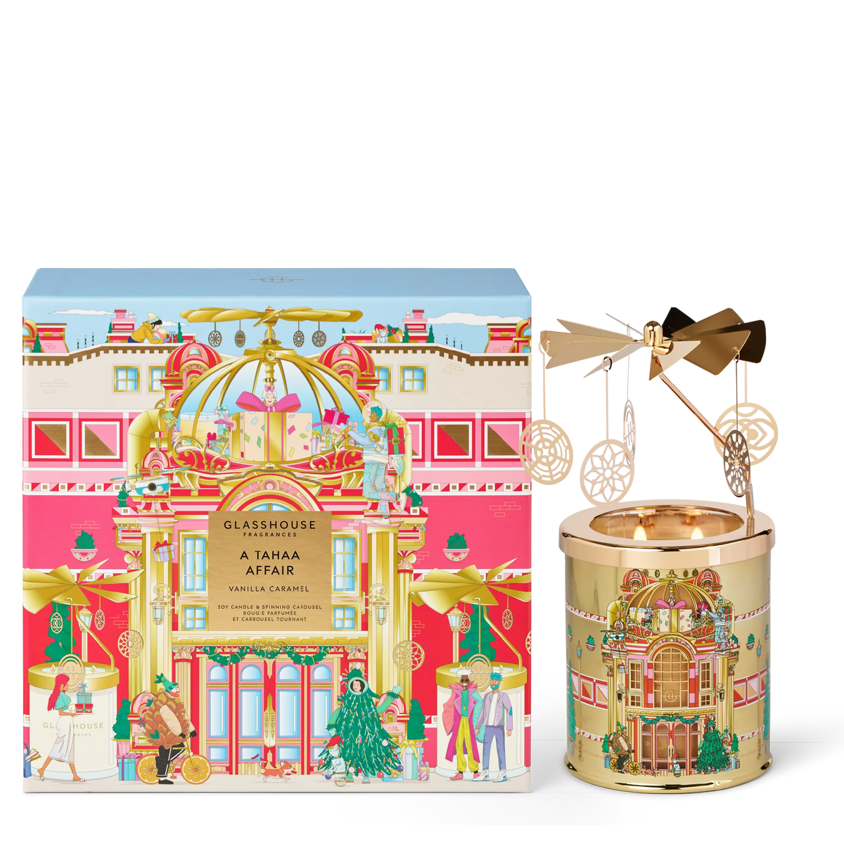 380g Candle &amp; Spinning Carousel