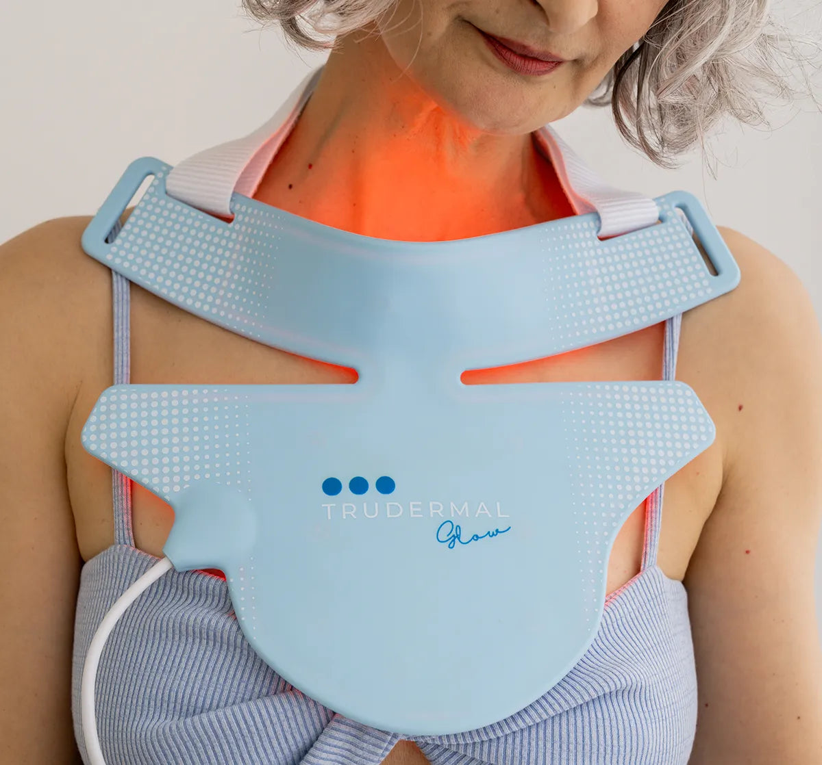 Trudermal Glow LED Light Therapy Neck &amp; Décolletage Mask