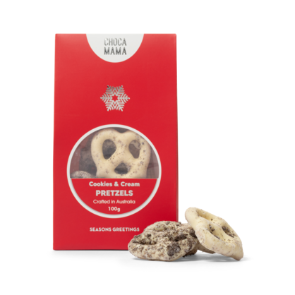 White Chocolate Cookies & Cream Pretzels 100g