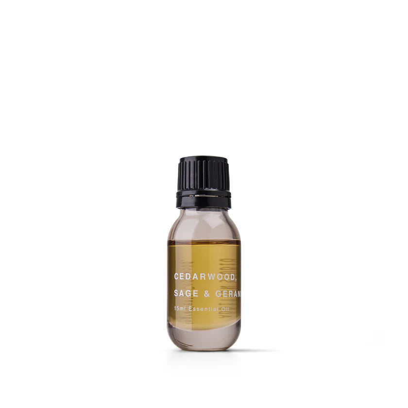 Cedarwood Sage and Geranium Essential Oil