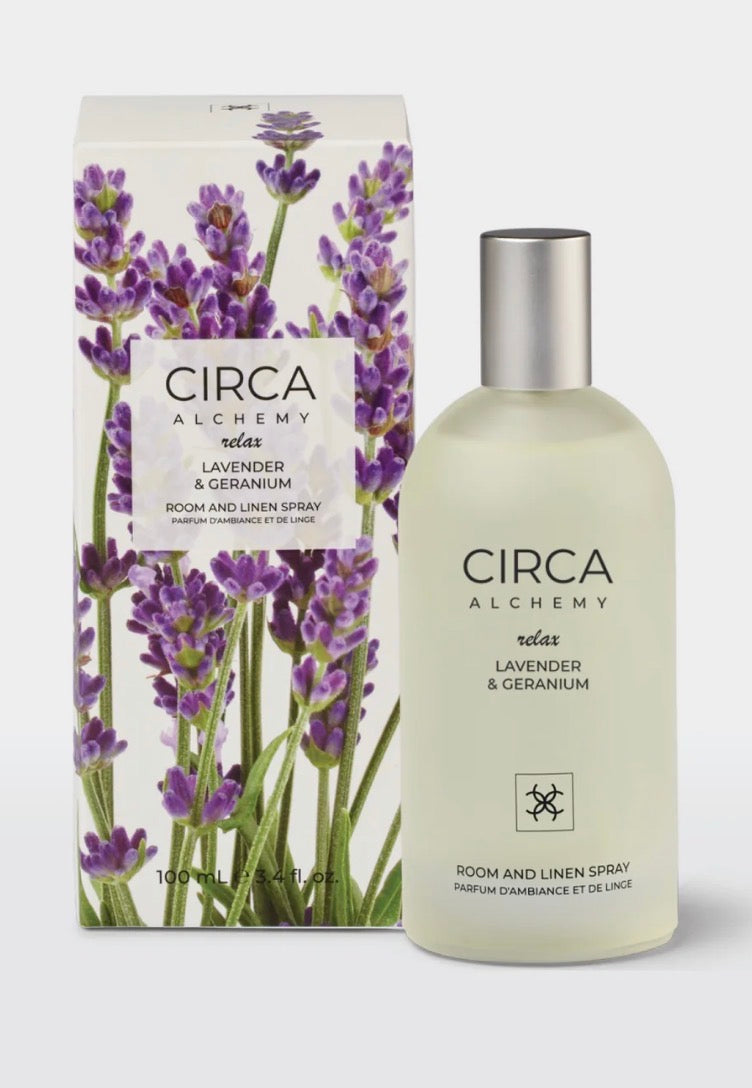 LAVENDER & GERANIUM
Room & Linen Spray 100ml