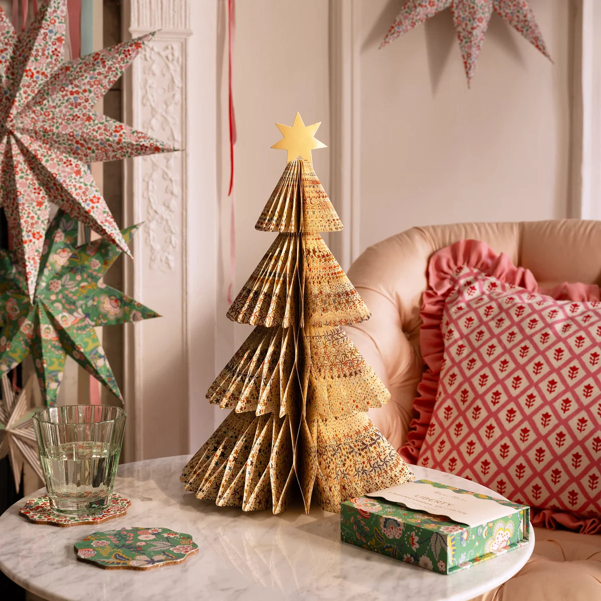 Meri Meri Paper Honeycomb Trees Medium x 3 pack
