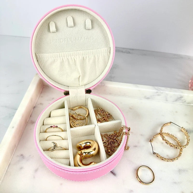 Mindful Marlo - Small Jewellery Case - Berry