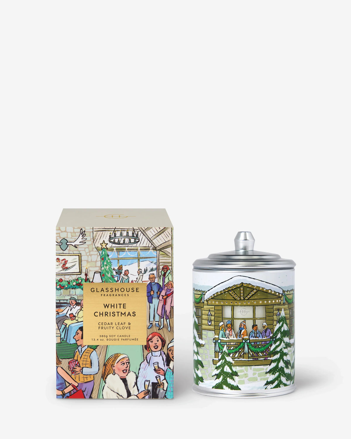 Glasshouse - White Christmas Candle 380g