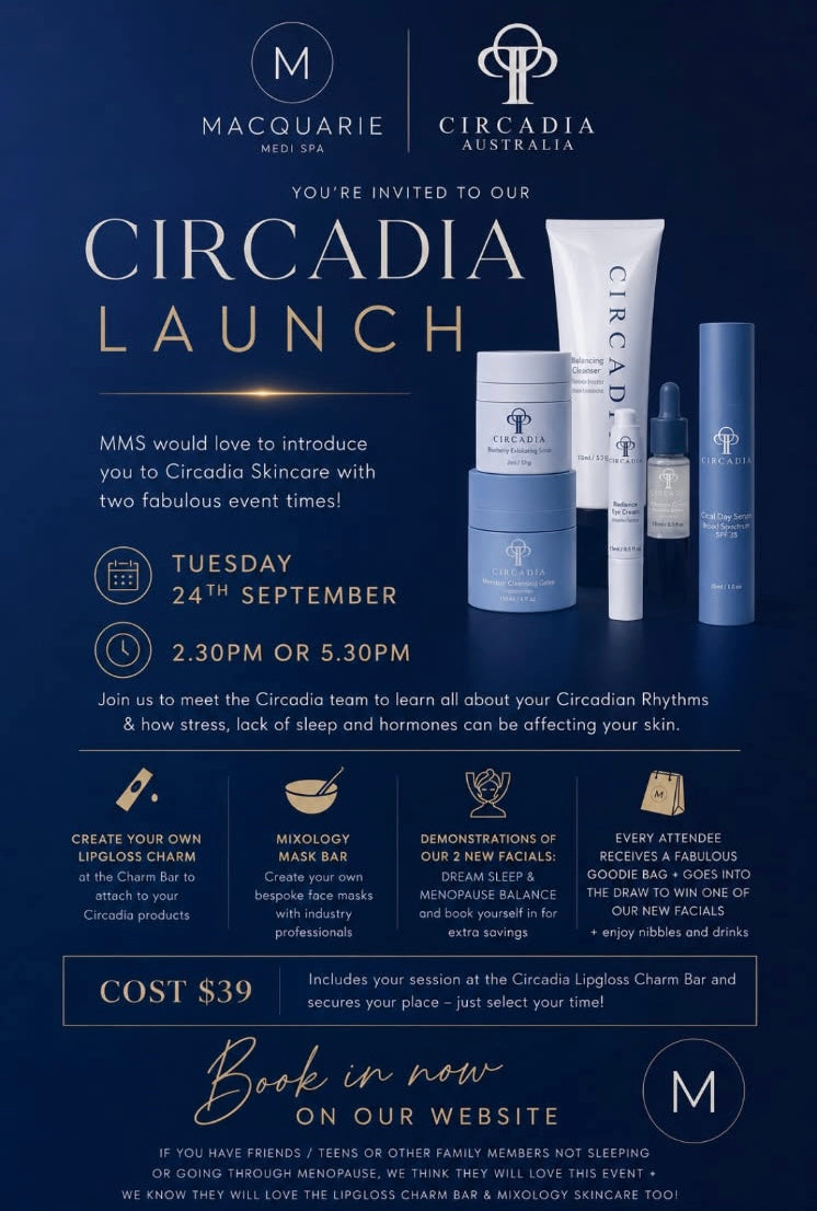 CIRCADIA SKINCARE LAUNCH 2.30pm