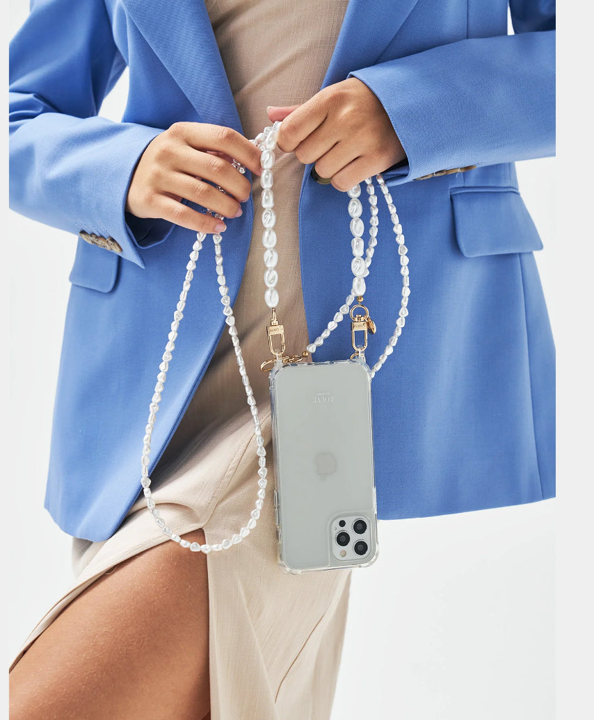 Louve Pearl chain crossbody