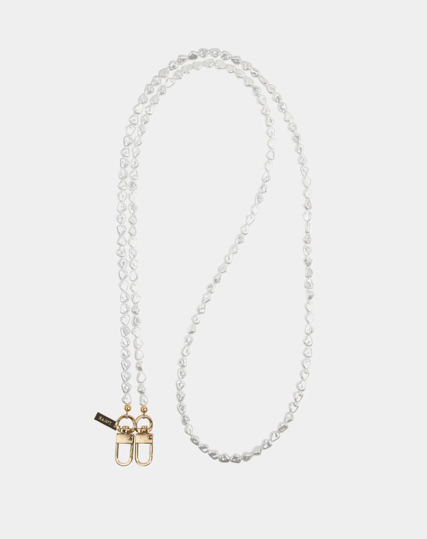 Louve Pearl chain crossbody