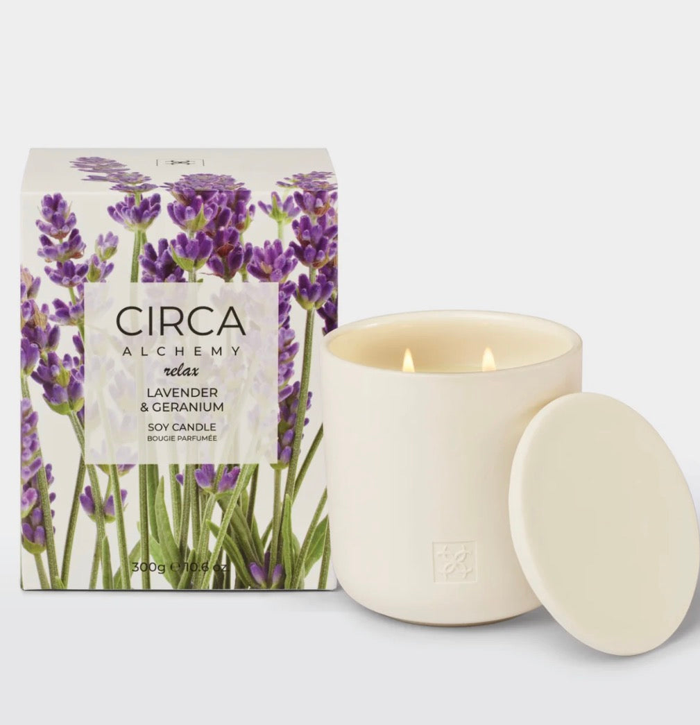 LAVENDER & GERANIUM
Soy Candle 300g