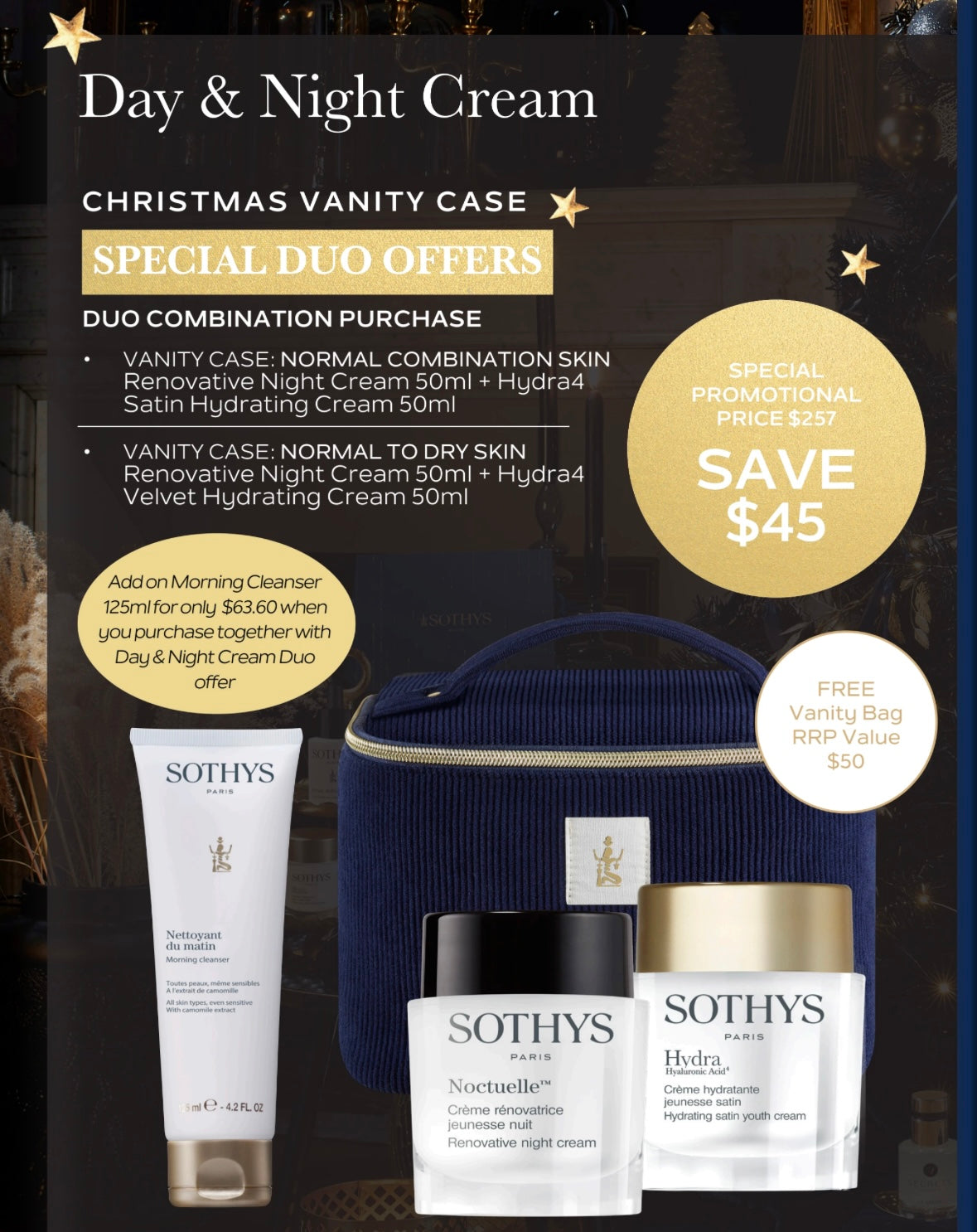 Satin + Renovative cream Duo