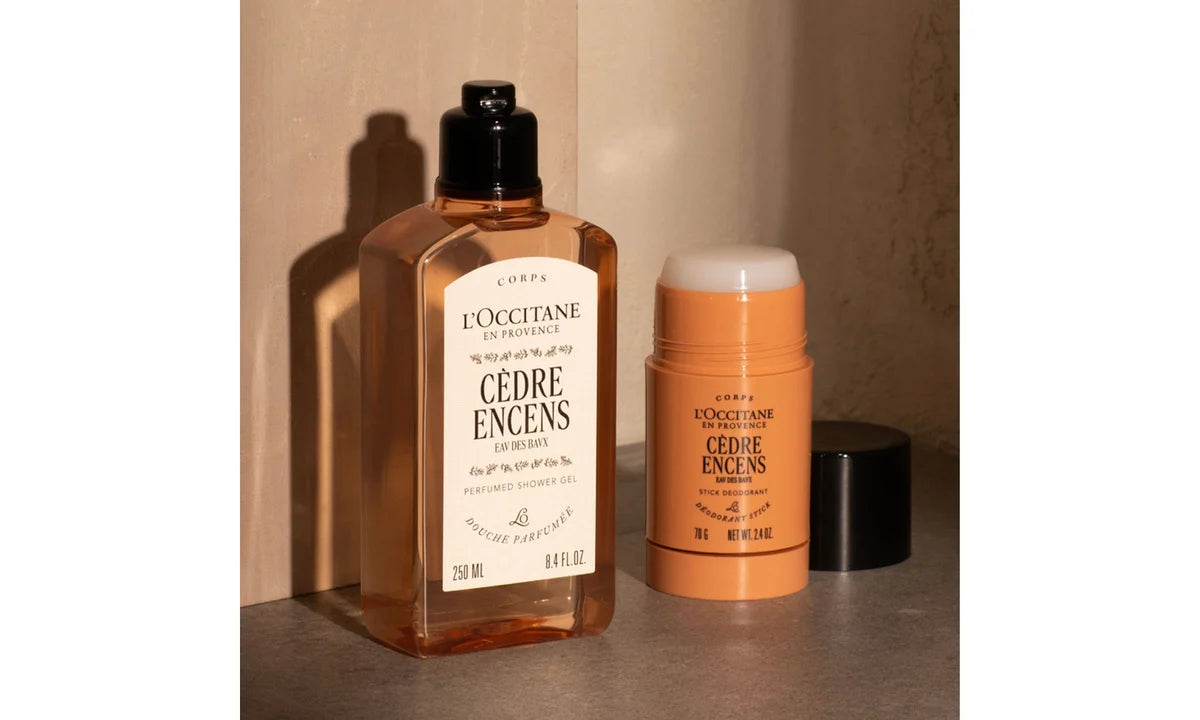 Men’s L’Occitane gift pack - deodorant & men’s shower gel - Cedre Encens