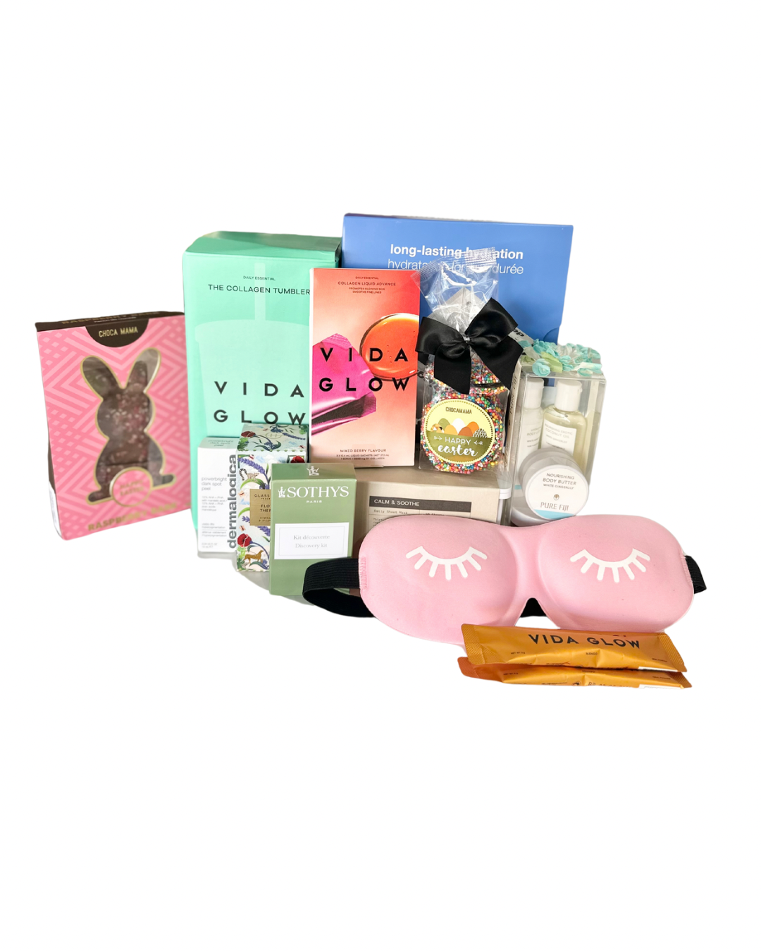 Easter Hamper with lots of fabulous items inside!