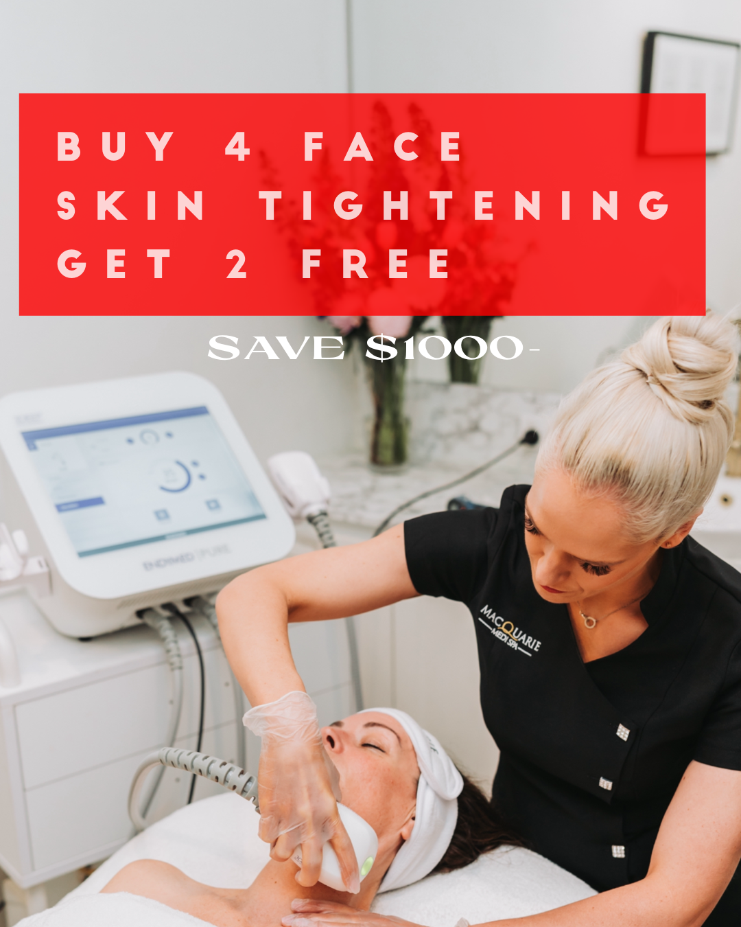 Buy 4 get 2 FREE Endymed Skin Tightening sessions