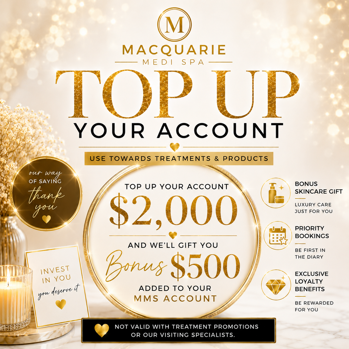 TOP UP YOUR ACCOUNT + SAVE