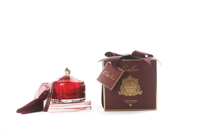 Art Deco Candle - Red &amp; Gold - Rose Oud