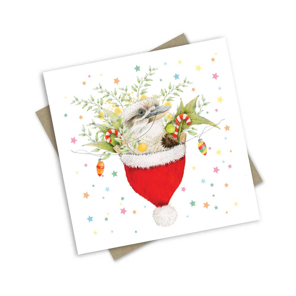 Popcorn Blue - Christmas Cards Red Box