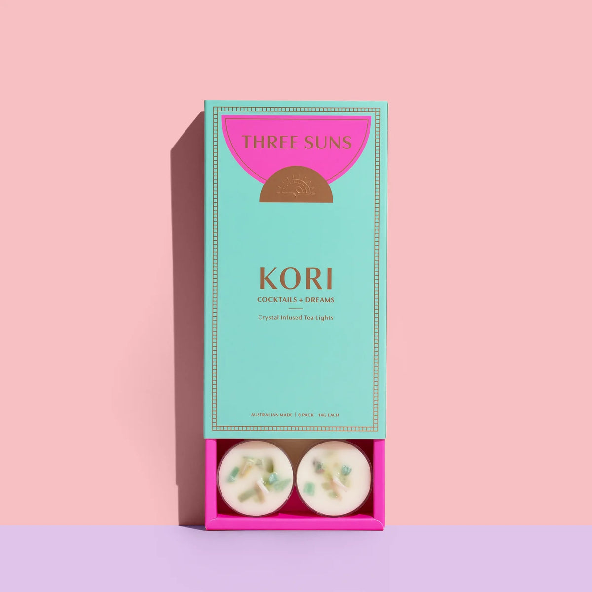 Three Suns -  Cocktails & Dreams Tea Lights Box Of 8