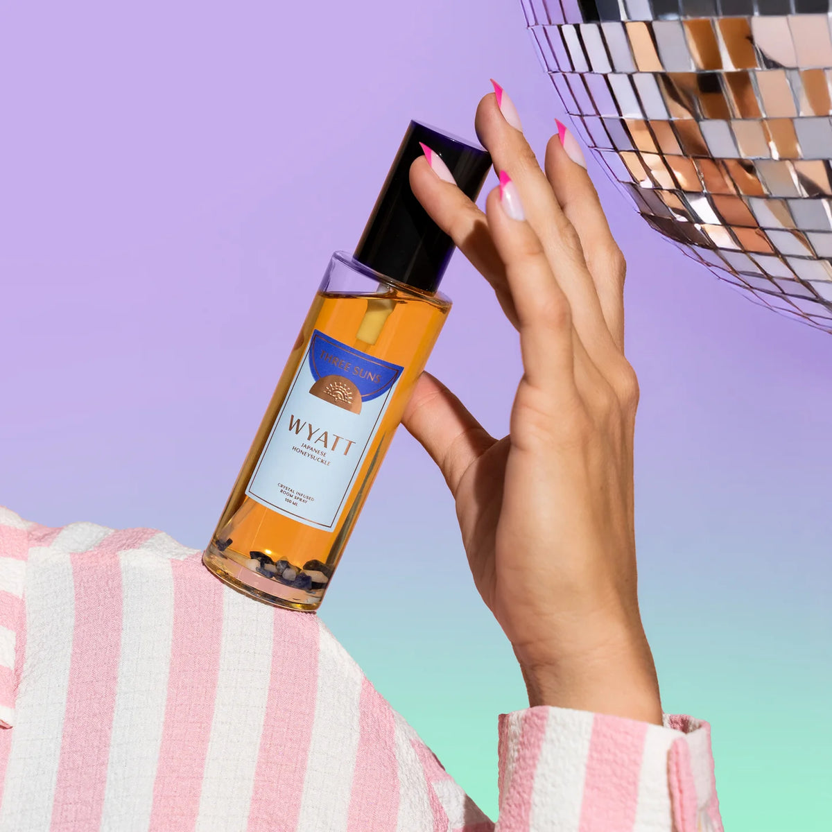 Three Suns - Japanese Honeysuckle  - 100ml GLASS Crystal Room Spray