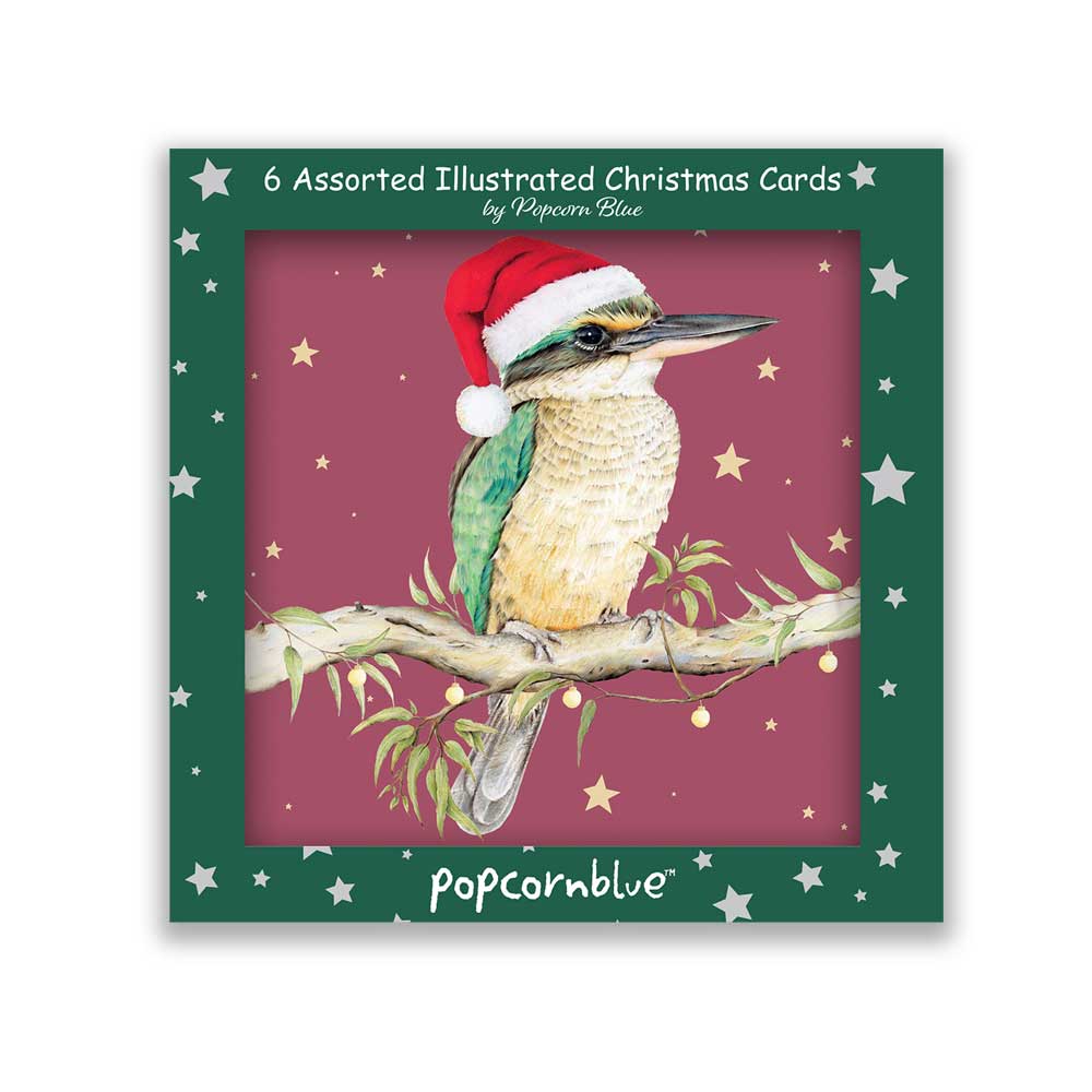 Popcorn Blue - Christmas Cards green box