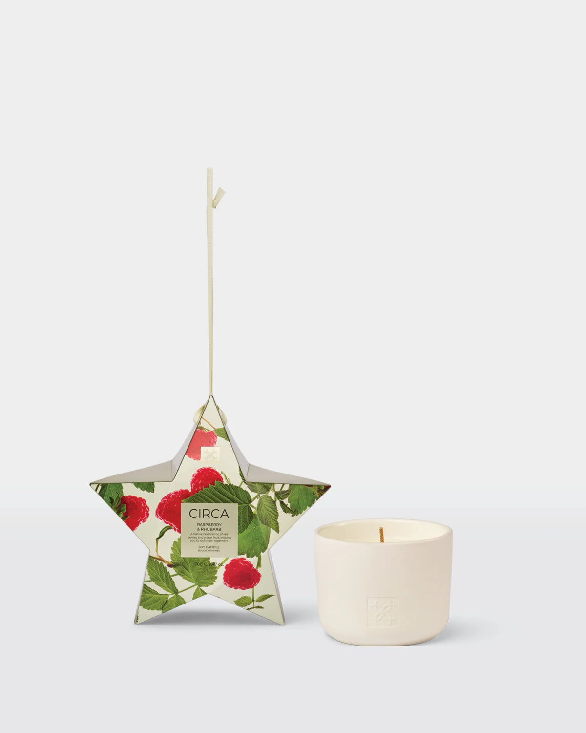CIRCA 70g bauble Candle - RASPBERRY & RHUBARB