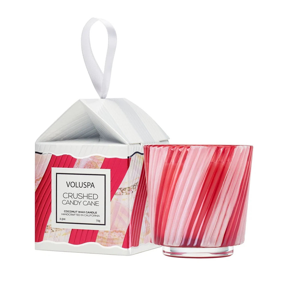 Voluspa - Crushed Candy Cane Ornament Candle