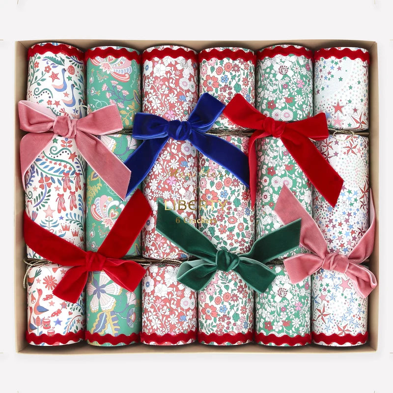 Meri Meri Christmas Crackers - Multi Colour Velvet bow