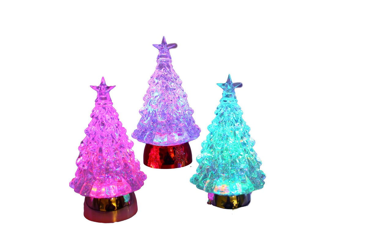 LED Water Globe Tree - Multi